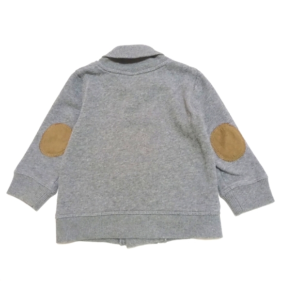 H&M double-breasted cardigan with shawl collar and elbow patches US 9-12M - Picture 2 of 4